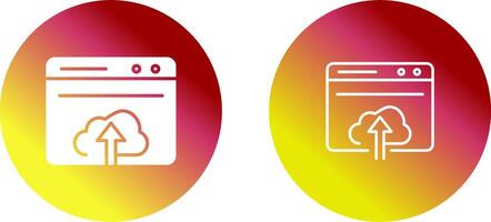 Upload Web Vector Icon