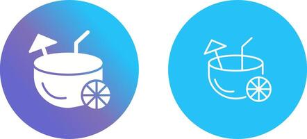 Coconut Drink Vector Icon