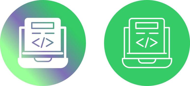 icono de vector de codificación