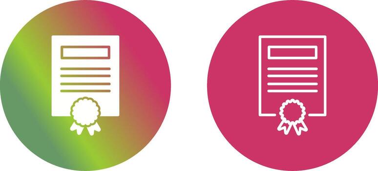 Certificate Vector Icon