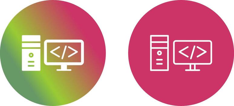 icono de vector de codificación
