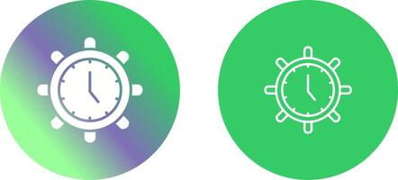 Time Settings Vector Icon