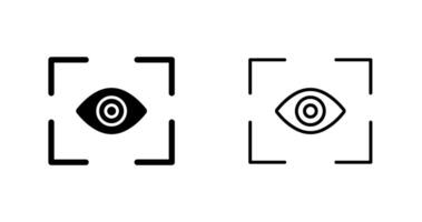 icono de vector de exploración ocular