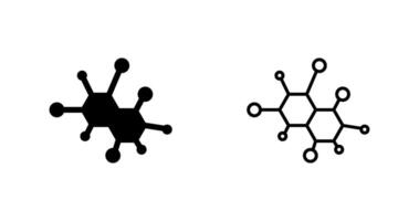 icono de vector de molécula