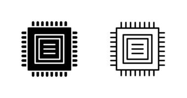 icono de vector de cpu