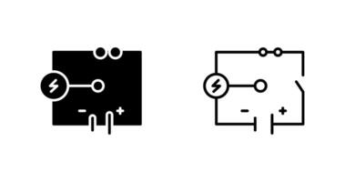 icono de vector de circuito eléctrico