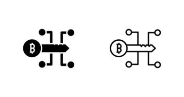 icono de vector clave