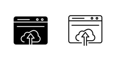 Upload Web Vector Icon