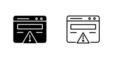 Web Error Vector Icon