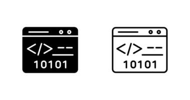 Binary Website Vector Icon