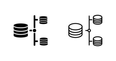 datos compartir vector icono