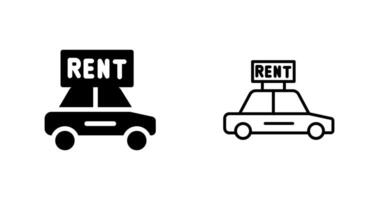 Rent a Car Vector Icon