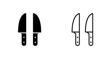 icono de vector de cuchillo