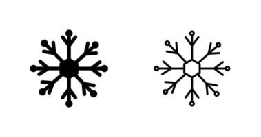 icono de vector de copo de nieve