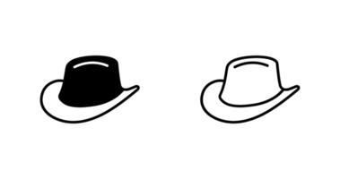 icono de vector de sombrero