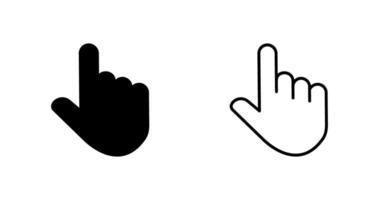 Raised Finger Vector Icon