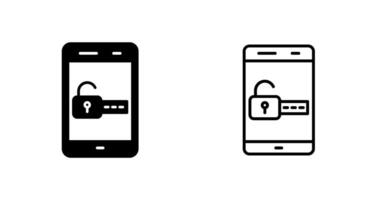 icono de vector de desbloqueo