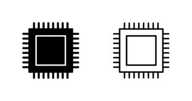 icono de vector de cpu