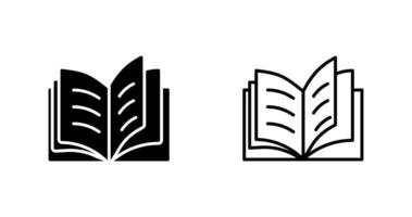 Open Book Vector Icon