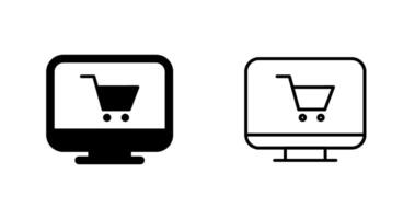 icono de vector de tienda online