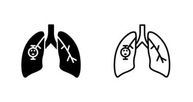 Lung Cancer Vector Icon