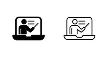 Online Lesson Vector Icon