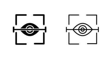 icono de vector de exploración ocular