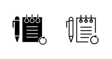 Rechecked Notes Vector Icon