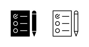 icono de vector de lista de tareas