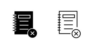 Unchecked Notes Vector Icon