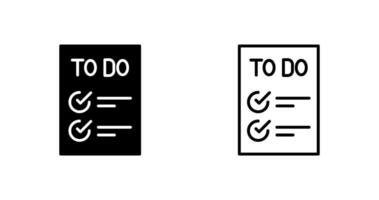 Today to Done CheckList Vector Icon