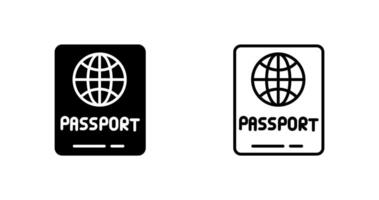 icono de vector de pasaporte