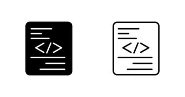 Piece of Code Vector Icon