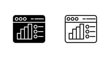 icono de vector de análisis web