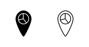 Location Statistics Vector Icon