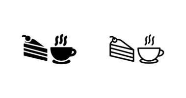 icono de vector de café servido