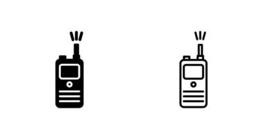 icono de vector de walkie-talkie