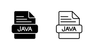 icono de vector de java