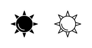 icono de vector de sol