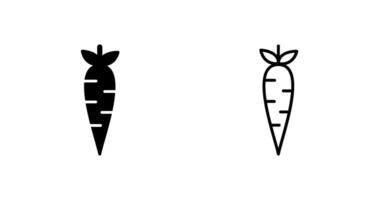 icono de vector de zanahorias