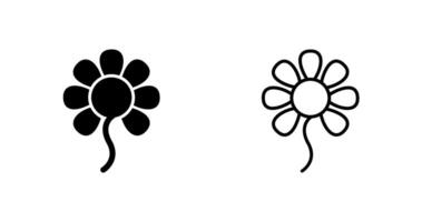 icono de vector de flores pequeñas