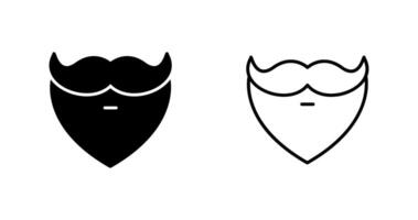 barba y Bigote yo vector icono