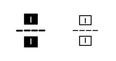 icono de vector de carretera vinculada