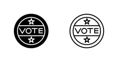 Vote Sticker Vector Icon