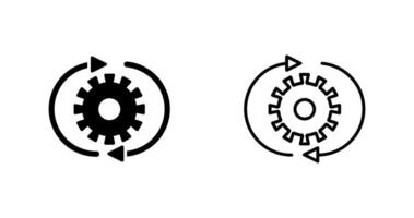 icono de vector de configuración de conversión