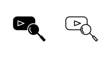 YouTube Search Vector Icon