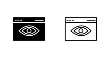 Web Visibility Vector Icon