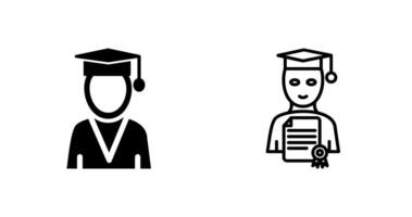 Student Holding Degree Vector Icon