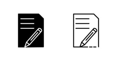 Document Edit Vector Icon