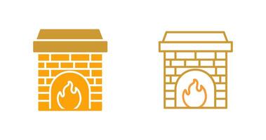 Fireplace Vector Icon